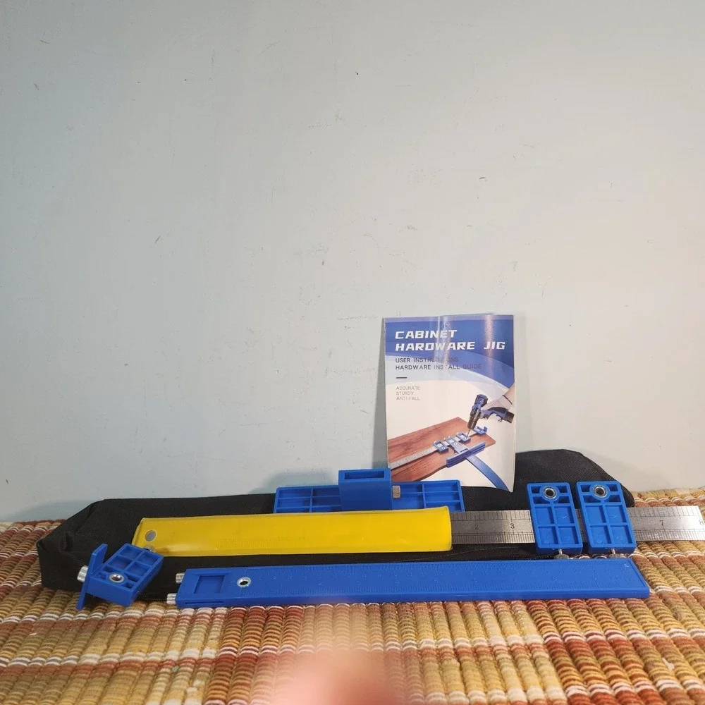 Cabinet Hardware Jig Tool Kit – Adjustable Drawer Pull & Cabinet Handle Drill...